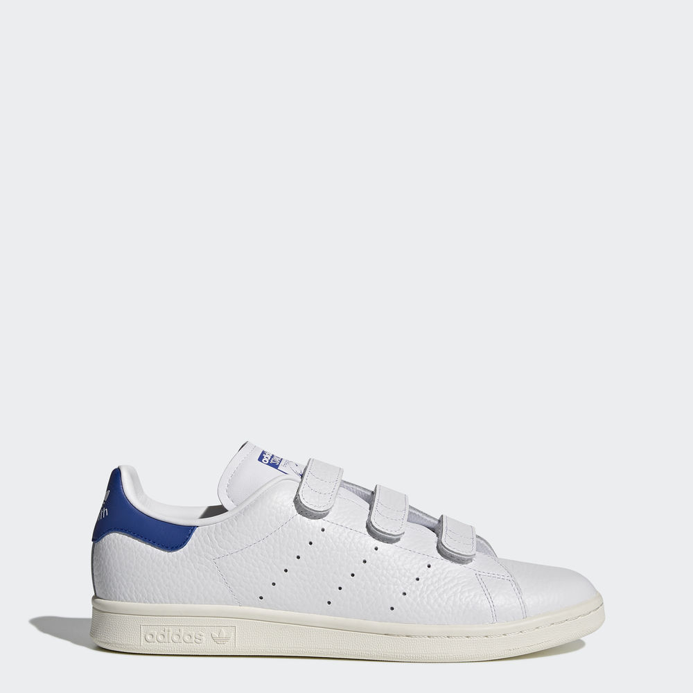 Adidas Stan Smith - Originals ανδρικα - Ασπρα/Ασπρα/Μπλε,Μέγεθος: EU 36 – 54 2/3 (773WFTRY)